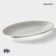 Porcelain Oval Magistro Porcelain "Tandy", 25 × 16 × 1.5 cm, white color