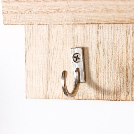 Decorative wood hooks with a pocket "Fronts from hearts" 26x15.2x5 cm-1