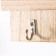 Decorative wood hooks with a pocket "Fronts from hearts" 26x15.2x5 cm