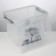 Storage container with Africa lid, 25 l, the color is transparent