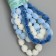 Cord with pompons "Cloud in the sky" winding 2 m