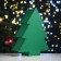 New Year. Gift packaging "Christmas tree" (24.5*8.5*29.5) MDF 3mm, painted, green