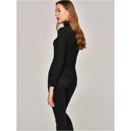 Women's turtleneck CONTE ELEGANT, size XS, Black color-1