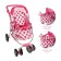 Stroller for dolls Winter-summer 2 in 1, regulates a pen, a metal frame