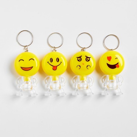 Smileyl flashlights, 1 LED, 3 x 5.5 cm, mix-1