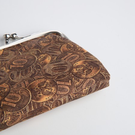 Wallet on the farmar, brown/yellow color-2