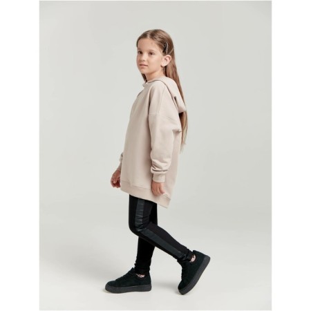 Худи для девочек удлинённое Conte Elegant, рост 140-146 см, цвет light cappuccino-1
