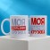 Gift set of mugs sublimation "for home and office", 2 circles of 320 ml, with application