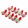 Set of decorative clothespins "Santa Claus and Christmas trees" set 10 pcs.