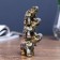 Polystone souvenir "Three Oleking Piramide Popon with ornament" 12x7.5x3.2 cm