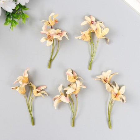 Flowers for decorating "Lilenik" vanilla 8.5 cm-2