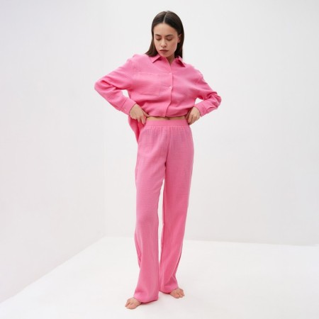 Female pajamas (shirt and trousers) KAFTAN "BASIC" size 40-42, pink color-2