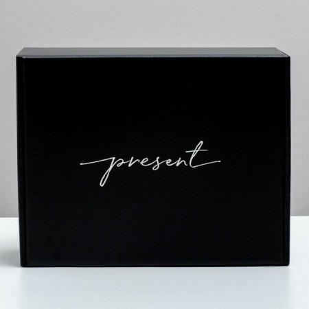 Gift double -sided folding, packaging, “Present”, 27 x 21 x 9 cm-4