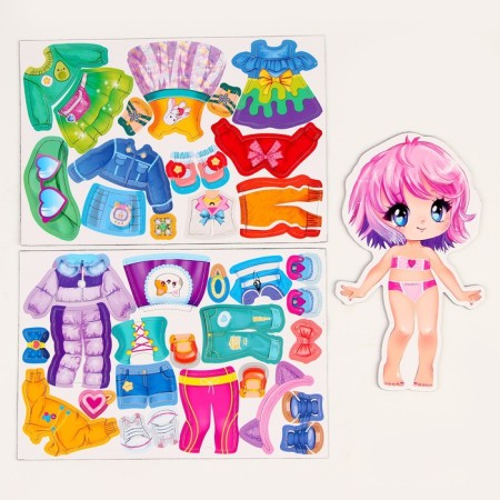 Magnetic game dressing "Stylish fashionista"-2