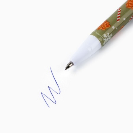 Gift set New Year's notebook, pen and lip balm "Sweet New Year"-4