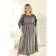 Women's dress, size 62, gray color
