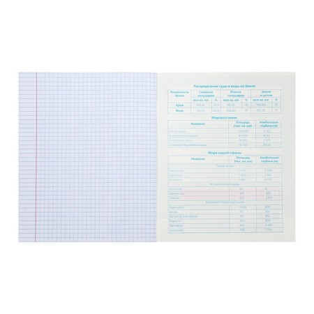 A notebook “Notebook”, 48 sheets in the “Geography” cage, covered cardboard, selective varnish, with reference material-3