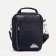 Male bag on lightning, rise, long belt, black color
