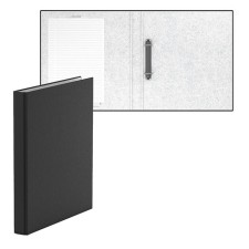 Folder on 2 rings, A4, Erichkrause Standart, 35 mm, 2000 μm, laminated, solid cover, black