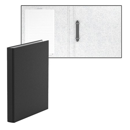 Folder on 2 rings, A4, Erichkrause Standart, 35 mm, 2000 μm, laminated, solid cover, black