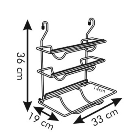 Holder for foil and paper towels Monti, 33 cm-1