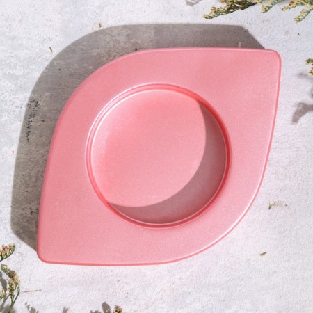 Summary "Eye. Marble" from gypsum, 14.5x9.5x2cm, pink-2