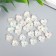 Beads for creativity Plastic "Busin hat" set 25 pcs Pearl mother -of -pearl 1x1 cm