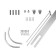 Bathroom cornice (modern design) 90x90 cm, white color