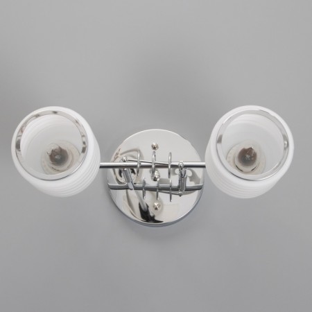 Aleta chandelier 2x40W E27 Chrome Model: 2800430-4