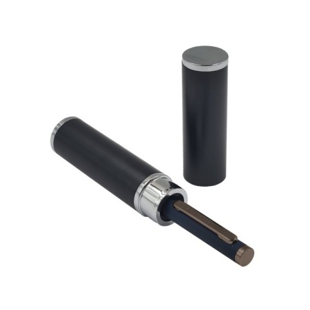 Switching handle, 1.0 mm, BrunovisConti firenze, blue rod, metal case Soft Touch Blue, in a tube