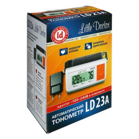 Little Doctor LD-23A tonometer, automatic, large cuff 25-36 cm, 4haa, with an adapter-1