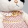 Soft toy "Little Friend", a cat in a pink dress