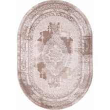 Ковёр овальный Karmen Hali Armina, размер 200x200 см, цвет brown/brown