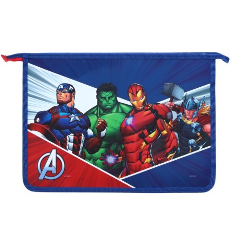 A4 labor folder, with a zipper, with a metallic effect, avengers-6