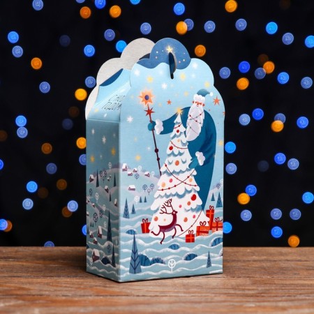 Gift box "Fantasy" in green 12 x 7 x 23 cm