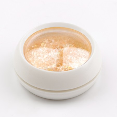 Opal powder for decor, in a jar, yellow color-6
