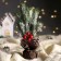 New Year's composition "New Year's branches with cones" 20 × 22 × 27 cm