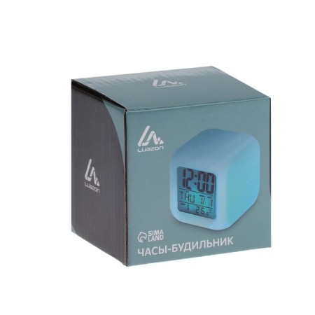 Luazon LB-03 alarm clock, date, temperature, white-12