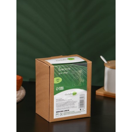 Porcelain capacity for honey with a spoon Bellatenero "Bear", 280 ml, white color-6