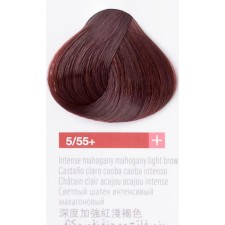 Крем-краска Lakme Collage+, тон 5/55+ Светлый шатен интенсивный махагоновый, 60 мл