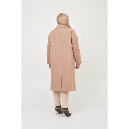 Female coat, size 58, beige color-4
