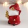 Polystone souvenir "Grandfather Frost in the cap with a gnome with a Christmas tree/star" 9x9.5x4 cm