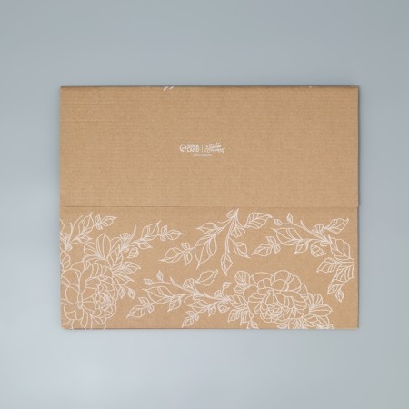 Gift Folding Box with PVC, packaging, "Flowers", 16 x 35 x 12 cm-6