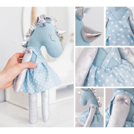 Sewing kit. Soft toy "Unicorn Wander", 37 cm-3