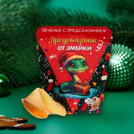 New Year. Cookies with the prediction of the "noticeable year", 6 g