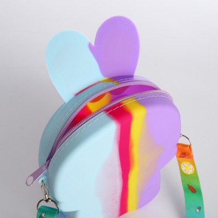 Bag's bag with lightning, lilac/yellow/blue color-2