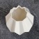 Kashpo - Vase "Triangles" 13x13x14cm, white