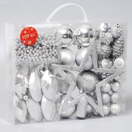Set of jewelry plastic 50 pcs "Andromeda" silver-1