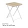 Folding tourist stool, sonoma oak