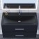 Sink uperwood Foster Quartz 90 cm, quartz, black matte, space